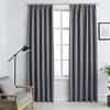 Image de vidaXL Rideaux occultants avec crochets 2 pcs Gris 140x225 cm134431