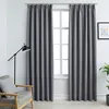 Image de Vidaxl Rideaux Occultants Avec Crochets 2 Pcs Gris 140x225 Cm