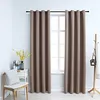 Image de Vidaxl Rideaux Occultants Avec Anneaux En MÃ©tal 2 Pcs Taupe 140x175 Cm