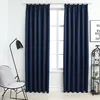 Image de vidaXL Vidaxl Rideaux Occultants Avec Crochets 2 Pcs Bleu 140x245 Cm