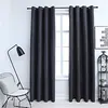 Image de vidaXL Rideaux occultants avec anneaux Métal 2pcs Anthracite 140x225cm134459