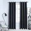 Image de vidaXL Vidaxl Rideaux Occultants Avec Anneaux Métal 2pcs Anthracite 140x245cm