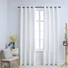 Image de Vidaxl Rideau Occultant Et Anneaux En MÃ©tal 2pcs Blanc CassÃ© 140x245cm