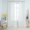 Image de Vidaxl Rideaux Occultants Avec Crochets 2 Pcs Blanc CassÃ© 140x175 Cm