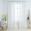 Image de vidaXL Rideaux occultants avec crochets 2 pcs Blanc cassé 140x225 cm134486