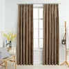 Image de vidaXL Rideaux occultants avec crochets 2 pcs Velours Beige 140x175 cm134508