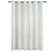 Image de vidaXL Vidaxl Rideau Occultant Avec Anneaux En Métal Velours Crème 290x245 Cm