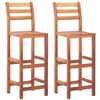 Image de vidaXL Chaises de bar lot de 2 bois d'acacia solide46314