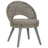 Image de vidaXL Chaise de canapé rotin kubu gris285230