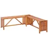 Image de Vidaxl Banc De Jardin Et JardiniÃ¨re 117x117x40 Cm Bois Solide D'acacia