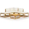 Image de Vidaxl Salon De Jardin 6 Pcs Avec Coussins Bois D'acacia Solide