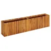 Image de CarrÃ© potager acacia massif 200Ã30Ã50 cm, robuste, rÃ©sistant intempÃ©ries.