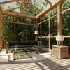 Image de Salon De Jardin 5 Pcs Avec Coussins RÃ©sine TressÃ©e Gris