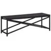 Image de Banc De Jardin 120 Cm RÃ©sine TressÃ©e Noir