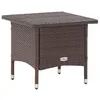 Image de vidaXL Table à thé Marron 50x50x47 cm Résine tressée46251