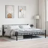 Image de vidaXL Cadre de lit sans matelas noir acier 200x200 cm285281