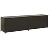 Image de vidaXL Boîte de rangement de jardin résine tressée 200x50x60 cm marron46475
