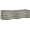 Image de vidaXL Boîte de rangement de jardin résine tressée 200x50x60 cm gris46476