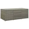 Image de vidaXL Boîte de rangement de jardin résine tressée 180x90x70 cm gris46479