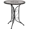 Image de vidaXL Vidaxl Table De Bistro Mosaïque Gris 61 Cm Céramique