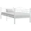 Image de vidaXL Cadre de lit de repos sans matelas Blanc Métal 90x200cm286136