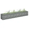 Image de vidaXL Lit surélevé à gabion Acier galvanisé 180x30x30 cm145633