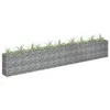 Image de vidaXL Lit surélevé à gabion Acier galvanisé 360x30x60 cm145642