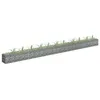Image de vidaXL Lit surélevé à gabion Acier galvanisé 450x30x30 cm145645