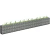 Image de Vidaxl Lit SurÃ©levÃ© Ã Gabion Acier GalvanisÃ© 450x30x60 Cm