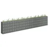 Image de vidaXL Lit surélevé à gabion Acier galvanisé 450x30x90 cm
