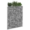 Image de vidaXL Lit surélevé à gabion en trapèze Acier galvanisé 80x20x100 cm