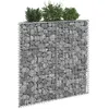 Image de vidaXL Lit surélevé à gabion en trapèze Acier galvanisé 100x20x100 cm
