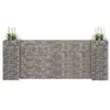 Image de vidaXL Jardinière à gabion en H Fil d'acier 260x40x100 cm145661