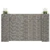 Image de vidaXL Jardinière à gabion en H Fil d'acier 260x40x150 cm145663