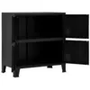 Image de vidaXL Coffre de rangement industriel Noir 75x40x80 cm Acier