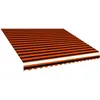 Image de Vidaxl Toile D'auvent Orange Et Marron 450x300 Cm