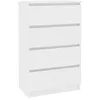 Image de vidaXL vidaXL Buffet Blanc 60x35x98,5 cm Aggloméré
