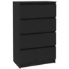 Image de Buffet Noir 60x35x98,5 cm AgglomÃ©rÃ© - VidaXL