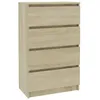 Image de vidaXL Buffet ChÃªne sonoma 60x35x98,5 cm AgglomÃ©rÃ©