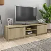 Image de vidaXL Meuble TV Chêne sonoma 140x40x35,5 cm Bois d'ingénierie800651
