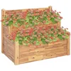 Image de vidaXL Jardinière sur 2 niveaux 110x75x84 cm Bois massif d'acacia