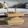 Image de vidaXL Table basse Marron clair 60x60x35 cm MDF286096