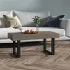 Image de vidaXL Table basse Gris et noir 90x45x40 cm MDF et fer286101