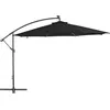 Image de vidaXL Vidaxl Parasol Déporté Avec Mât En Aluminium 350 Cm Noir
