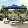 Image de vidaXL Parasol déporté avec mât en aluminium 350 cm Bleu
