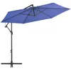 Image de vidaXL Vidaxl Parasol Déporté Avec Mât En Aluminium 300 Cm Bleu