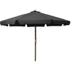 Image de vidaXL Vidaxl Parasol Avec Mât En Bois 330 Cm Anthracite
