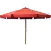 Image de vidaXL Vidaxl Parasol Avec Mât En Bois 330 Cm Terre Cuite