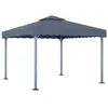 Image de vidaXL Tonnelle 300x300 cm Anthracite Aluminium