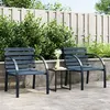 Image de vidaXL Chaises de jardin lot de 2 Gris Bois